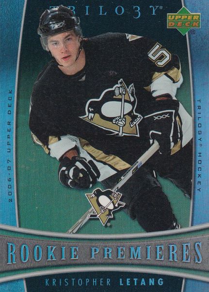 insert RC karta KRISTOPHER LETANG 06-07 Trilogy Rookie Premieres /999